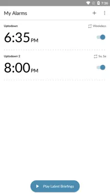 WakingNews Alarm Clock android App screenshot 1